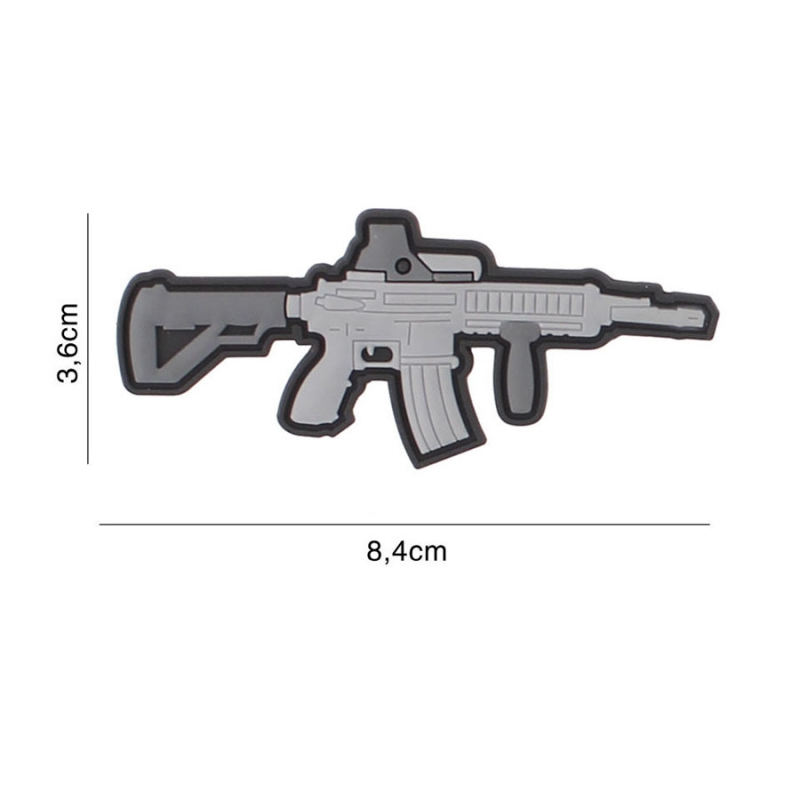 Klettabzeichen M4 Sturmgewehr - grau