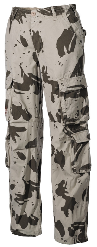 Cargohose,"Defense", sand-camo PT, vintage trash wash