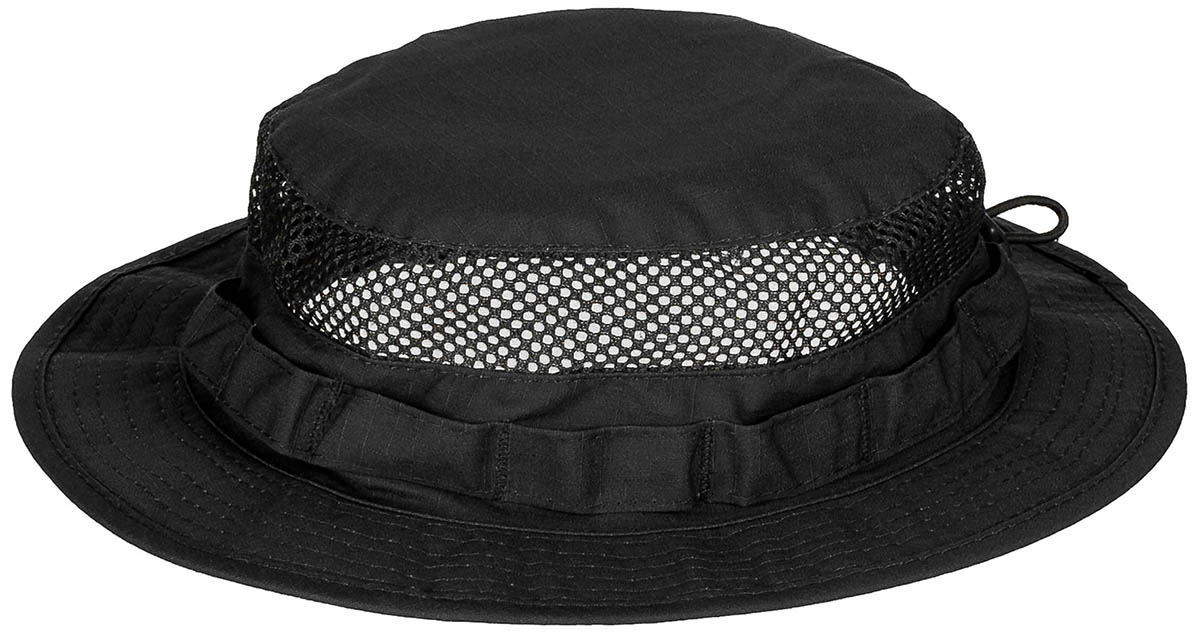 Buschhut, "Mesh Boonie", schwarz