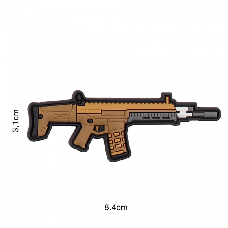 Klettabzeichen SCAR Rifle - braun
