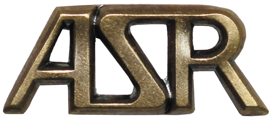 CZ/SK Metallabzeichen, bronze, "ASR", neuw.