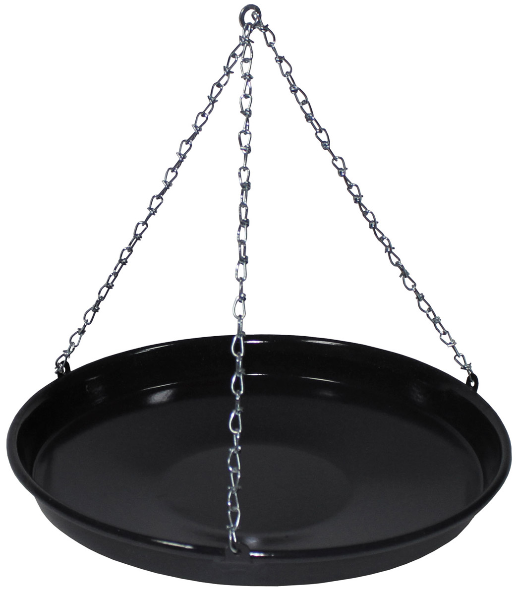 Ungar. Grillpfanne, Emaille, mit Kette, klein