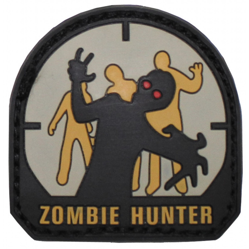 Abzeichen, 3D, "Zombie Hunter"