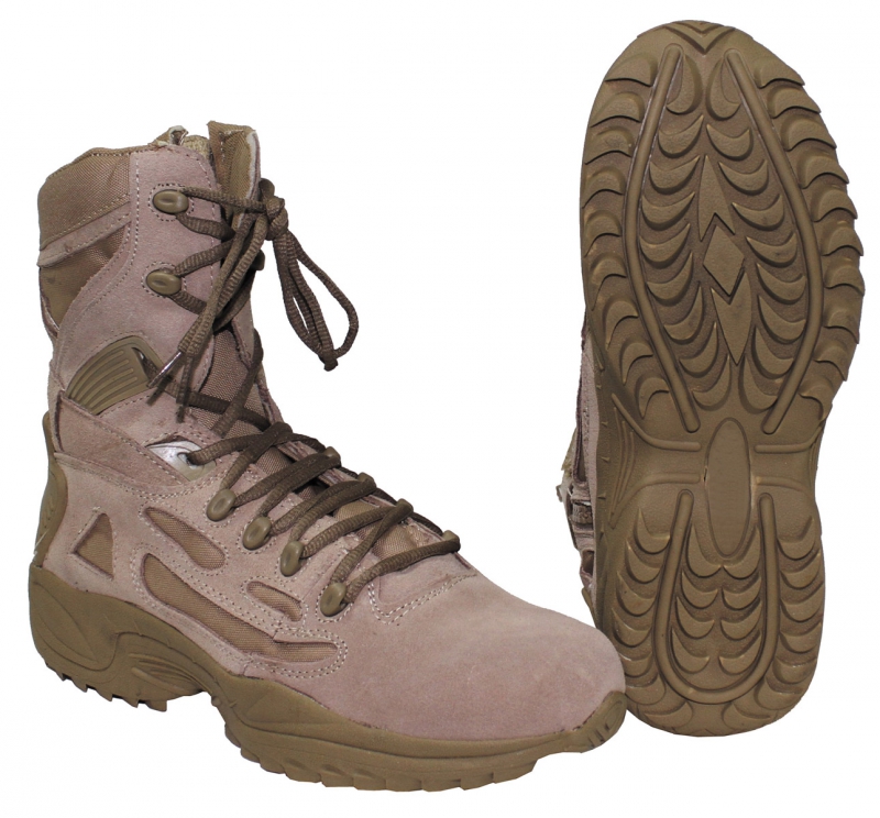 Stiefel, "Tactical", Leder, gefüttert, coyote tan